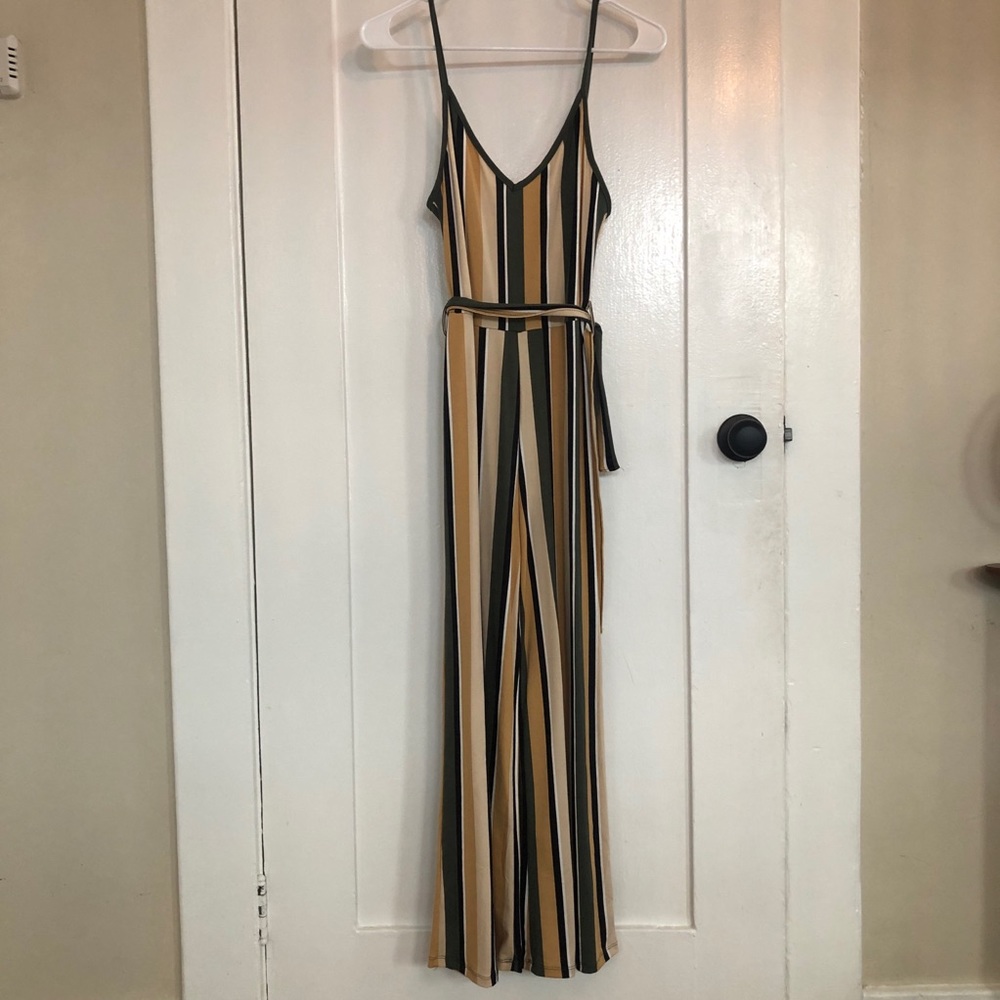 Multicolor striped jumpsuit